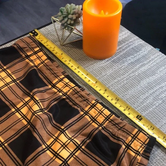 #76 NWOT Yellow Plaid Mini Skirt - Picture 11 of 14